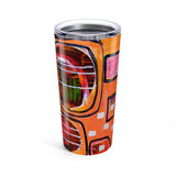 Tumbler 20oz (Peach Geometric)