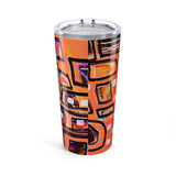 Tumbler 20oz (Peach Geometric)