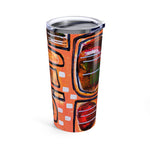 Tumbler 20oz (Peach Geometric)