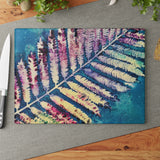 Glass Cutting Board (Colorful Botanical)