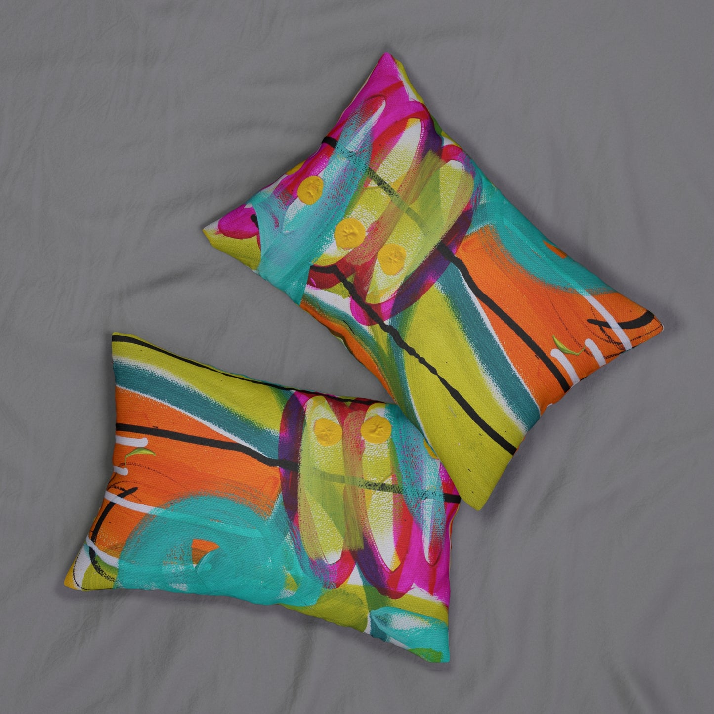 Tropical Dreams Spun Polyester Lumbar Pillow