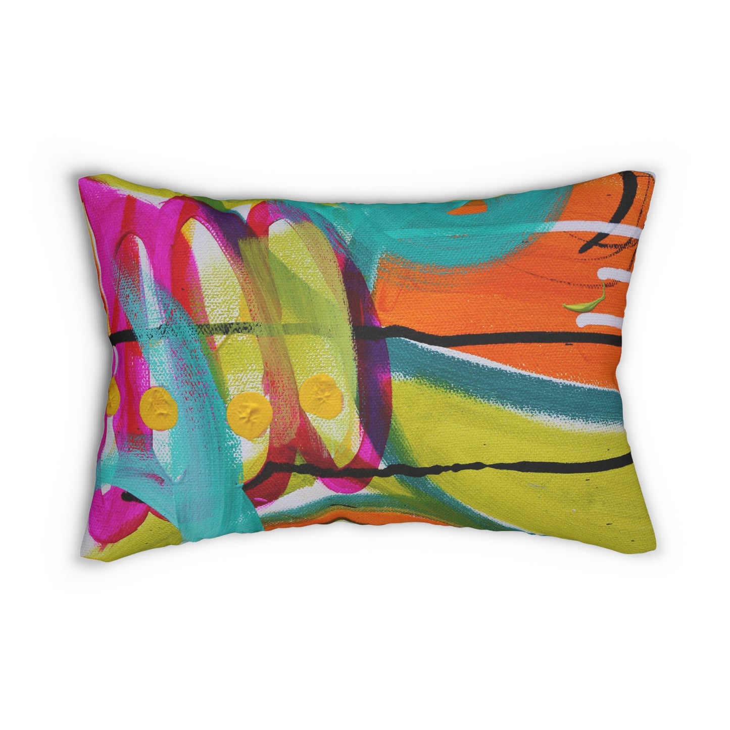 Tropical Dreams Spun Polyester Lumbar Pillow