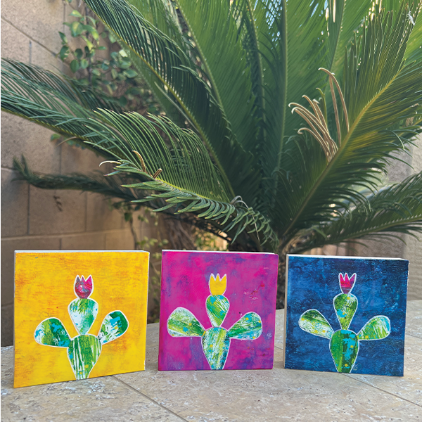 Colorful Cactus Collages