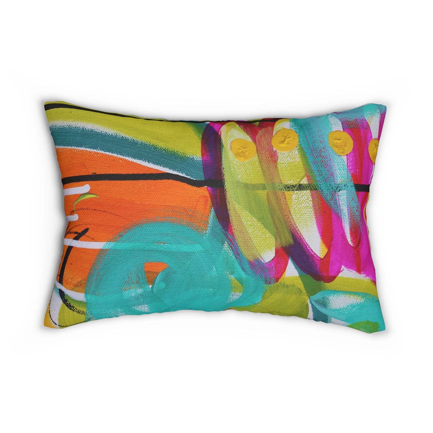 Tropical Dreams Spun Polyester Lumbar Pillow