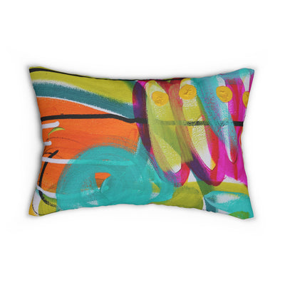 Tropical Dreams Spun Polyester Lumbar Pillow